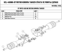 CF MOTO NK 450 MOTOR KORUMA TAKOZU