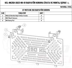 CF MOTO NK 250 RADYATÖR KORUMA