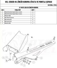 CF MOTO SR 250 ZİNCİR KORUMA