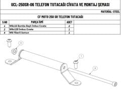 CF MOTO SR 250 TELEFON TUTACAK BARI