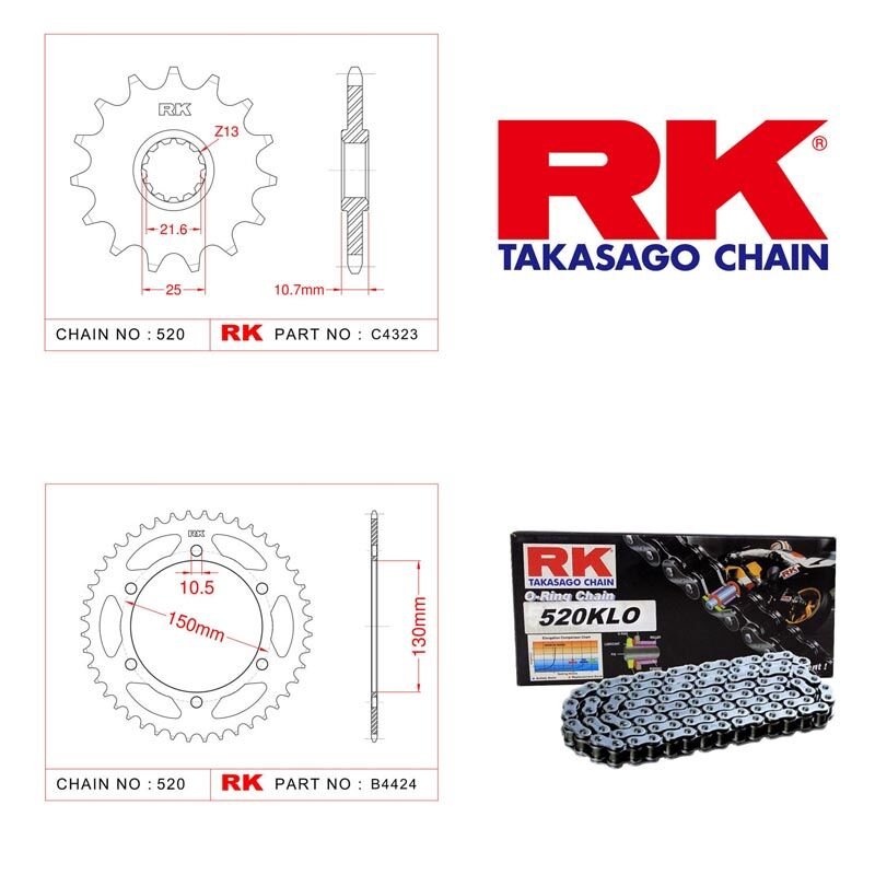YAMAHA XJ6 DIVERSİON ZİNCİR DİŞLİ SETİ RK 46-16 T