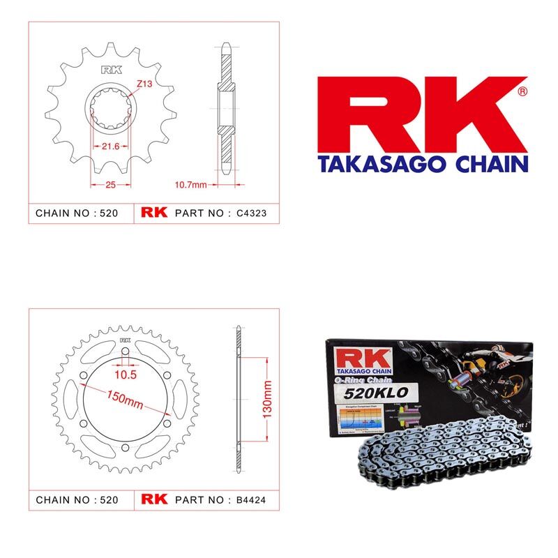 YAMAHA XJ6 DIVERSİON ZİNCİR DİŞLİ SETİ RK 46-16 T
