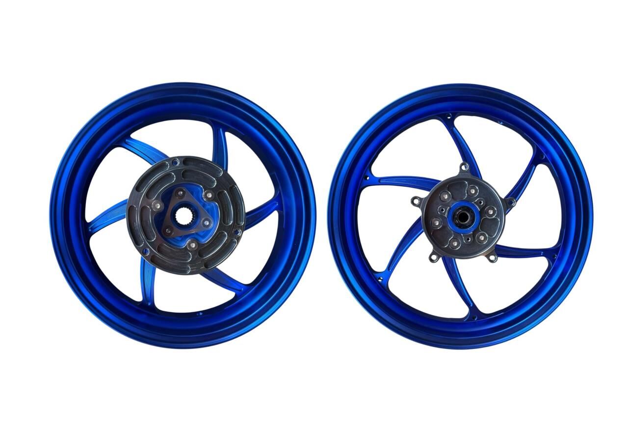YAMAHA XMAX 250-300 CNC MODİFİYE JANT MAVİ SET MODEL 1 2018-2022