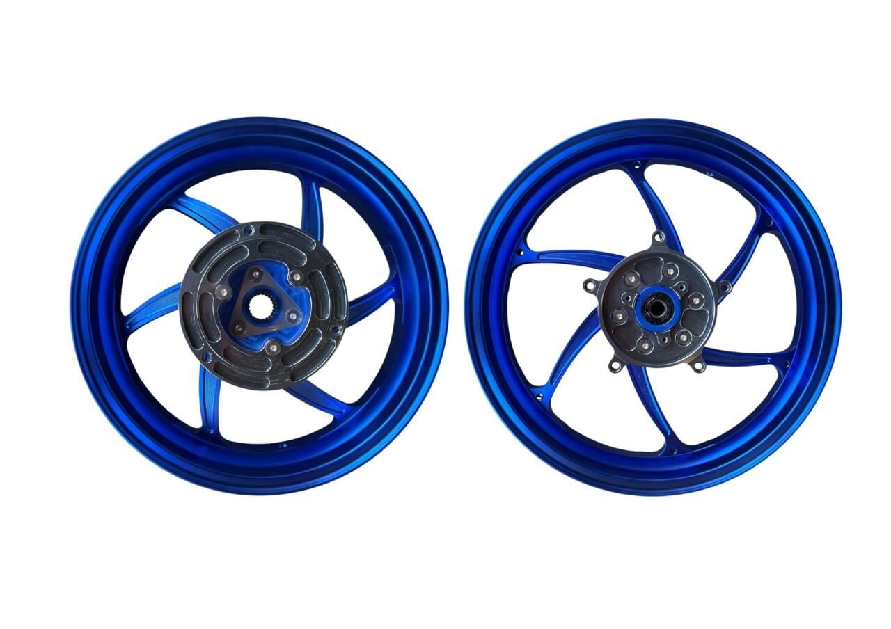 YAMAHA XMAX 250-300 CNC MODİFİYE JANT MAVİ SET MODEL 1 2018-2022