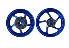 YAMAHA XMAX 250-300 CNC MODİFİYE JANT MAVİ SET MODEL 3  2018-2022