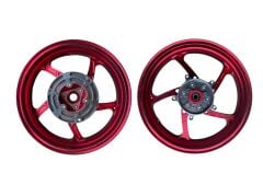 YAMAHA XMAX 250-300 CNC MODİFİYE JANT KIRMIZI SET MODEL 3  2018-2022