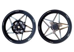 YAMAHA NMAX 125-155 CNC MODİFİYE JANT SİYAH TAKIM 1.85*2.15-14  İNC 2025-2026