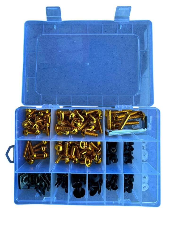 RENKLİ GRENAJ VİDA CİVATA SET GOLD