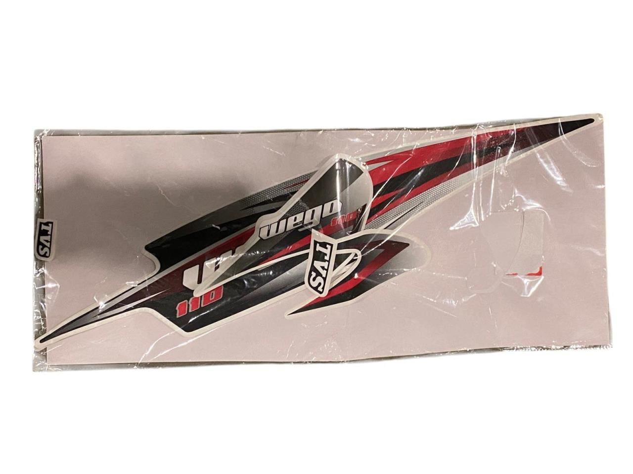 TVS WEGO STİCKER SET KIRMIZI YENİ MODEL