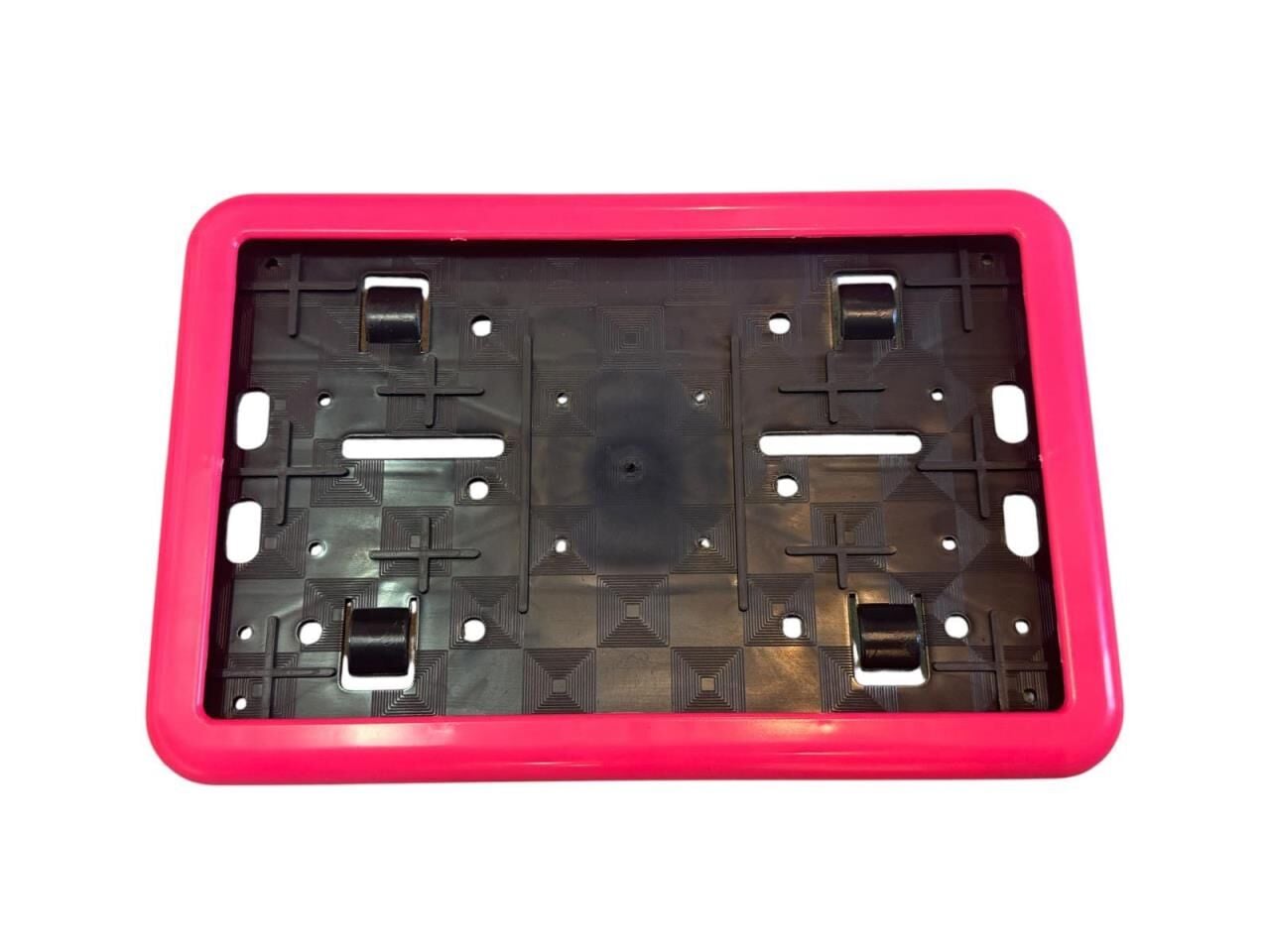 MOTOSİKLET REFLEKTİF ÇİTALI PLAKALIK PLASTİK PEMBE
