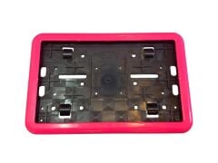 MOTOSİKLET REFLEKTİF ÇİTALI PLAKALIK PLASTİK PEMBE