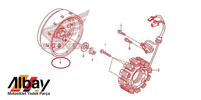HONDA WAVE İ 110 VOLANT ORJİNAL 2012